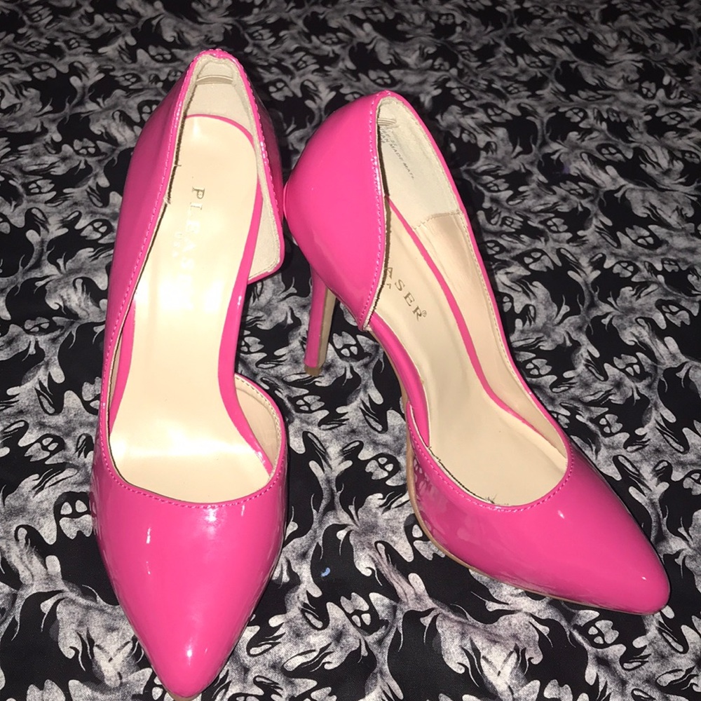 Pleaser USA Pink Stilettos - Picture 3 of 8